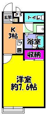 サンホーム富田林(1K/1階)の間取り写真
