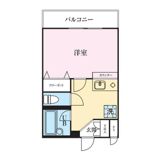 第16芙蓉ハイツ(1K/2階)の間取り写真