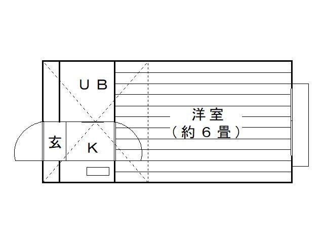 プラザ ドゥ エピカ(1K/1階)の間取り写真