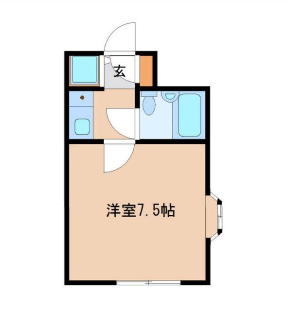 パレット千代田(1K/5階)の間取り写真