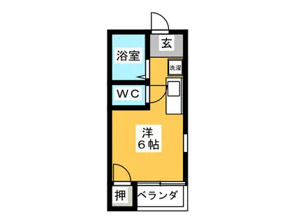 アーバンIII(ワンルーム/1階)の間取り写真