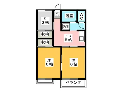 関ストリーム(2SDK/2階)の間取り写真