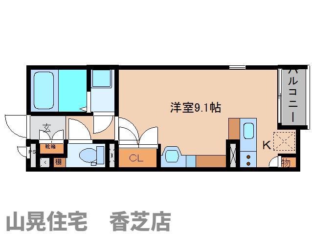 レオネクストノーム(ワンルーム/2階)の間取り写真