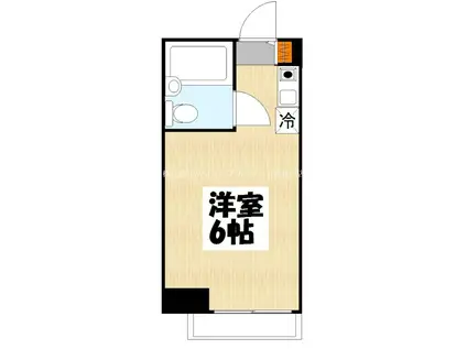 スカイコート下高井戸(ワンルーム/10階)の間取り写真
