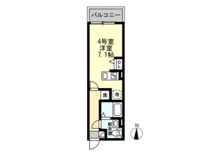FELICE浅田(ワンルーム/1階)の間取り写真
