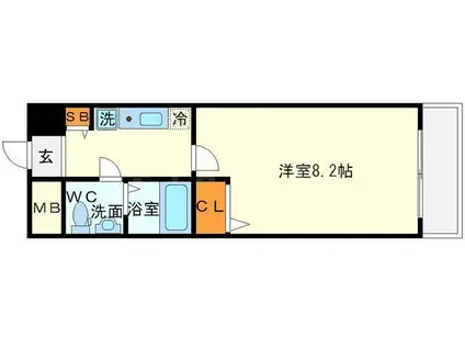 アーデン新大阪(1K/9階)の間取り写真