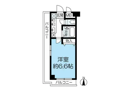 フェンテ武庫之荘(1K/5階)の間取り写真