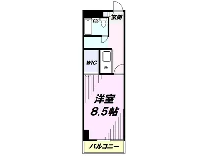 レジデンス106(1K/5階)の間取り写真