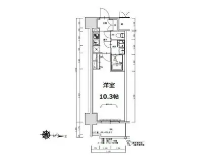S-RESIDENCE岐阜駅(1K/4階)の間取り写真