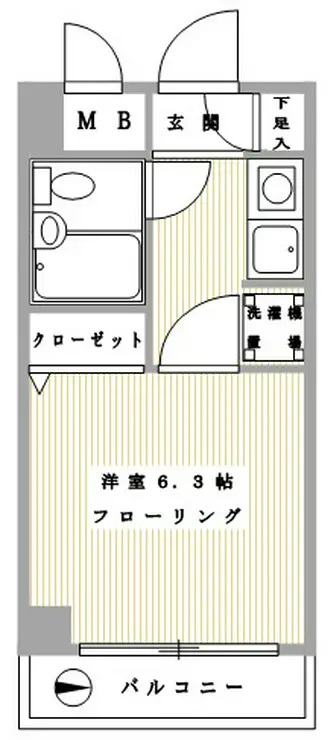 アーバンヒルズ吾妻橋 3階階 間取り
