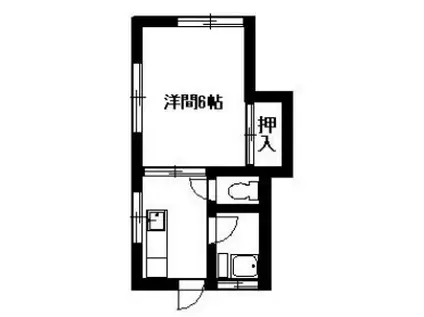 ハイムジュネス(1K/1階)の間取り写真