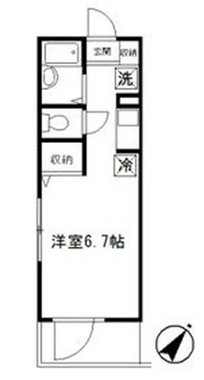 LYNX赤塚新町 2階階 間取り