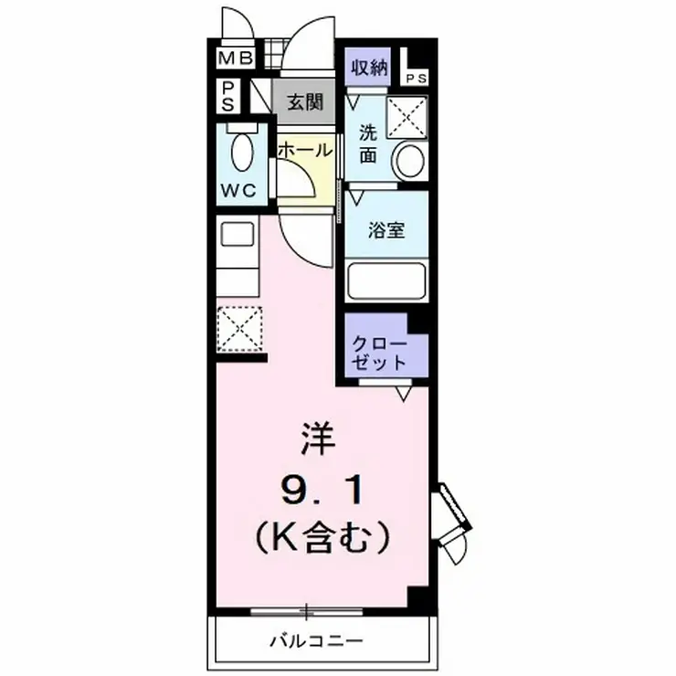 カーサ・ボニート 2階階 間取り