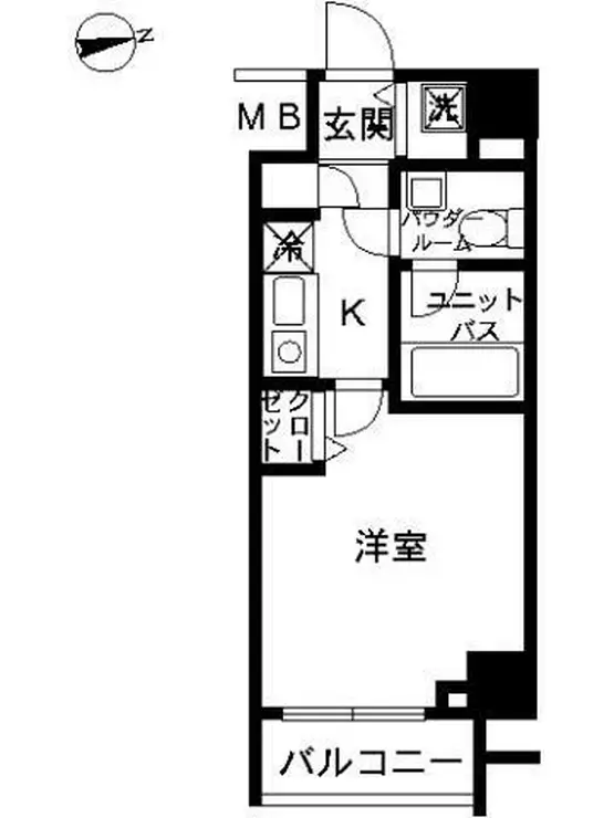 スカイコート押上 2階階 間取り