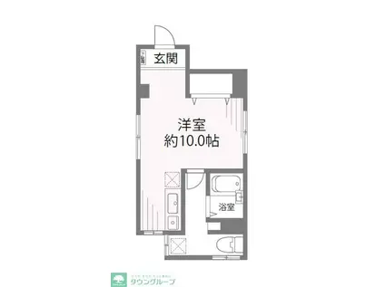 第3メタルメゾン(ワンルーム/4階)の間取り写真