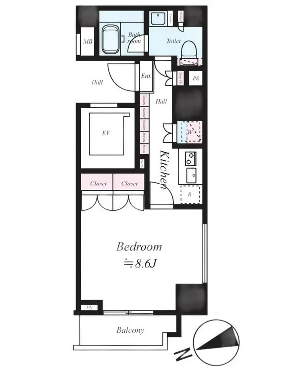 セジョリ西麻布 4階階 間取り