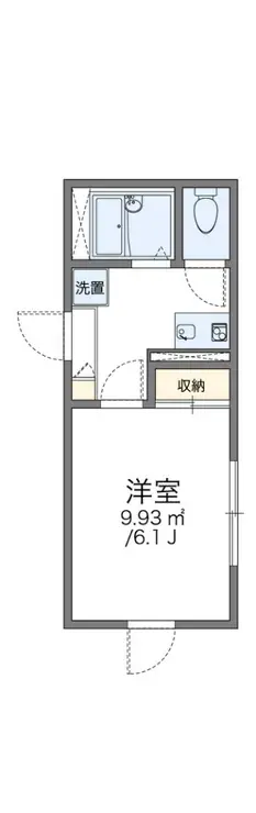 レオパレスプチベルク参番館 1階階 間取り