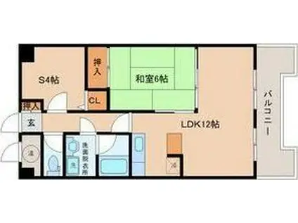 ヴィラIZUMIセントラル(1SLDK/1階)の間取り写真