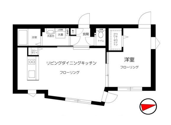 LAPIS本郷(1LDK/1階)の間取り写真