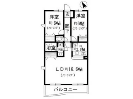 マ・ピエスEIII(2LDK/1階)の間取り写真