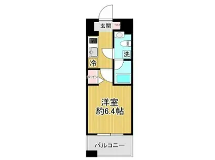 グリフィン横浜東口参番館(1K/3階)の間取り写真