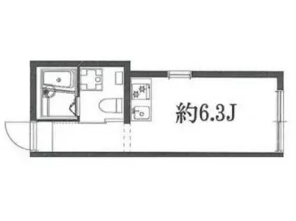 GC江戸川橋(ワンルーム/3階)の間取り写真