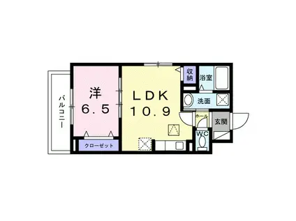 ラ・ヴィータ 南門真III(1LDK/3階)の間取り写真