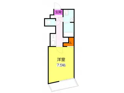 B.B.MAISON(1K/2階)の間取り写真