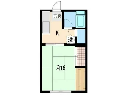 メゾンペア(1K/2階)の間取り写真