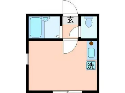 メゾン ド スリール(ワンルーム/1階)の間取り写真