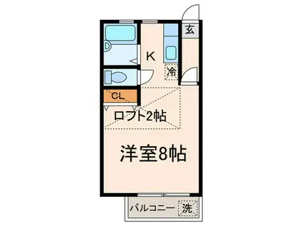 アーバン三菊(1K/1階)の間取り写真