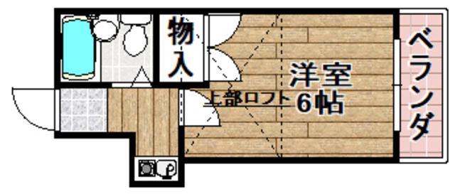 レステビュー桜ヶ丘北町(1K/2階)の間取り写真