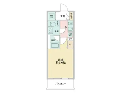 LA DOUCEURお花茶屋II(1K/2階)の間取り写真