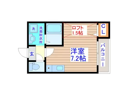 ラ・プチット・メゾン(ワンルーム/3階)の間取り写真