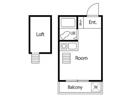 アーバンひばりヶ丘(ワンルーム/2階)の間取り写真