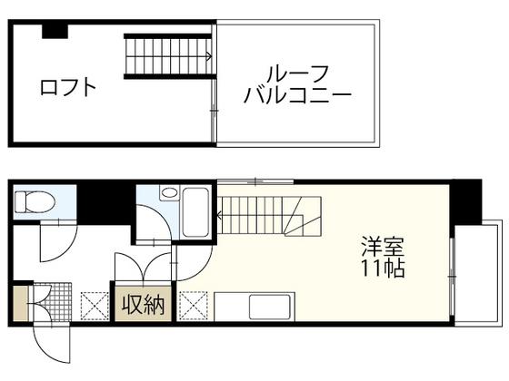 レガロ出汐(1K/5階)の間取り写真