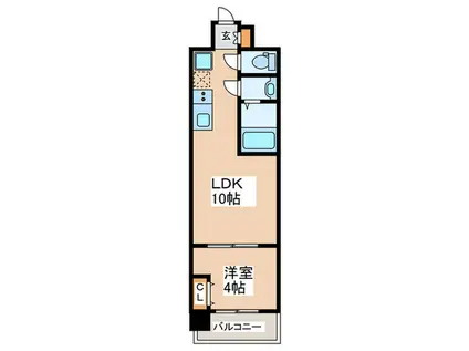 AND TERRSACE 文の里(1LDK/6階)の間取り写真