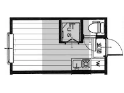 アーバンプレイス高田馬場駅前A(ワンルーム/2階)の間取り写真