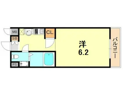 カーサ王塚台(ワンルーム/3階)の間取り写真
