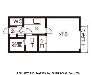サンジョルディ(1K/1階)の間取り写真