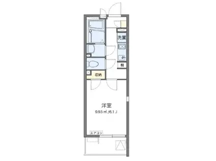 レオネクストヴィーダフォルトナ(1K/1階)の間取り写真