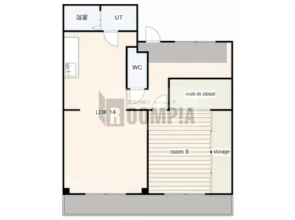 マンションオオノ(1LDK/4階)の間取り写真