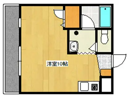 ハイツエタニティ(1K/2階)の間取り写真