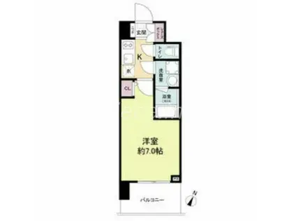 スプランディッドⅡ(1K/2階)の間取り写真