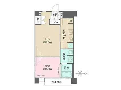 BOKKEN SEIYODO(1LDK/5階)の間取り写真