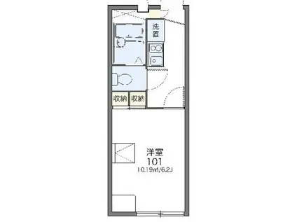 レオパレス上水桜(1K/2階)の間取り写真