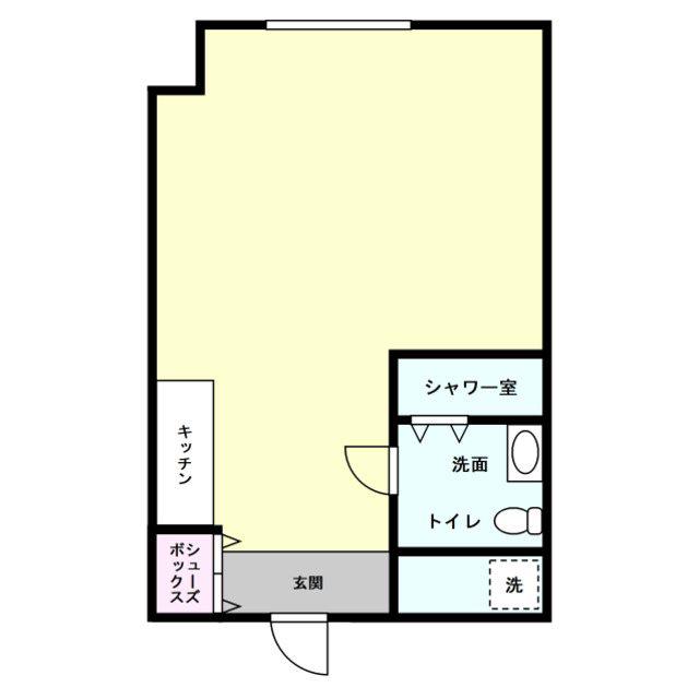 ベルメゾン町田(ワンルーム/1階)の間取り写真