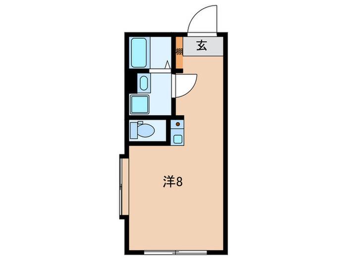 リチェンシア鹿島田(ワンルーム/5階)の間取り写真