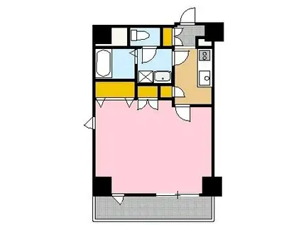 オードリーパレス(1K/1階)の間取り写真