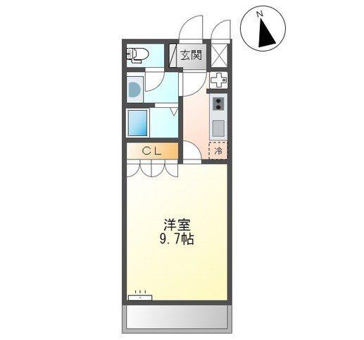エルプランドール(1K/2階)の間取り写真
